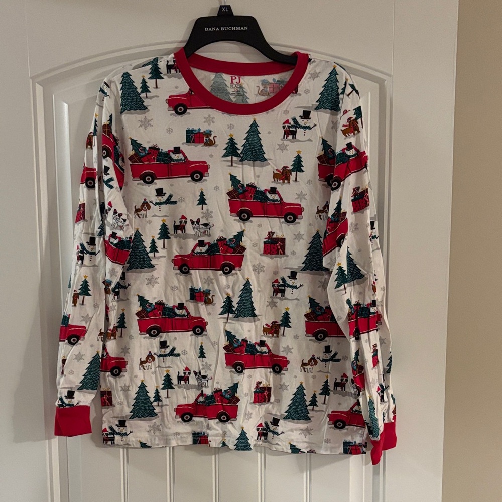 Children’s Place Red and White Holiday Pajama Top UNISEX
